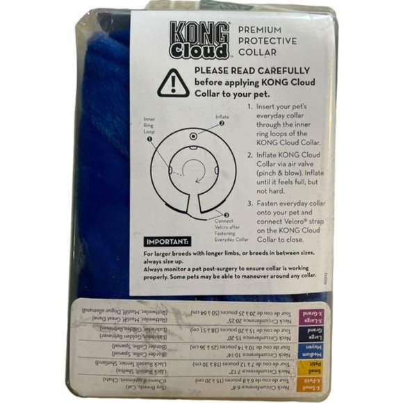 KONG - Cloud Collar - Plush, Inflatable Collar - for Injuries, Rashes and Post S - Picture 2 of 2